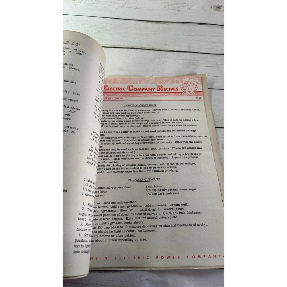 Cooking IS FUN Electric Company Recipes Wisconsin Power Company Vintage Cookbook